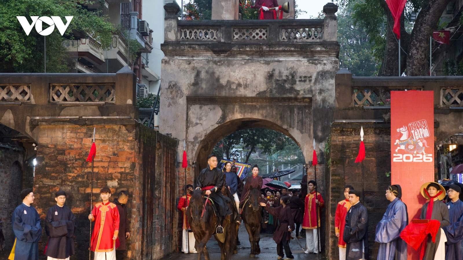 Tái hiện nghi thức mở cửa Ô Quan Chưởng, đánh thức ký ức Thăng Long xưa
