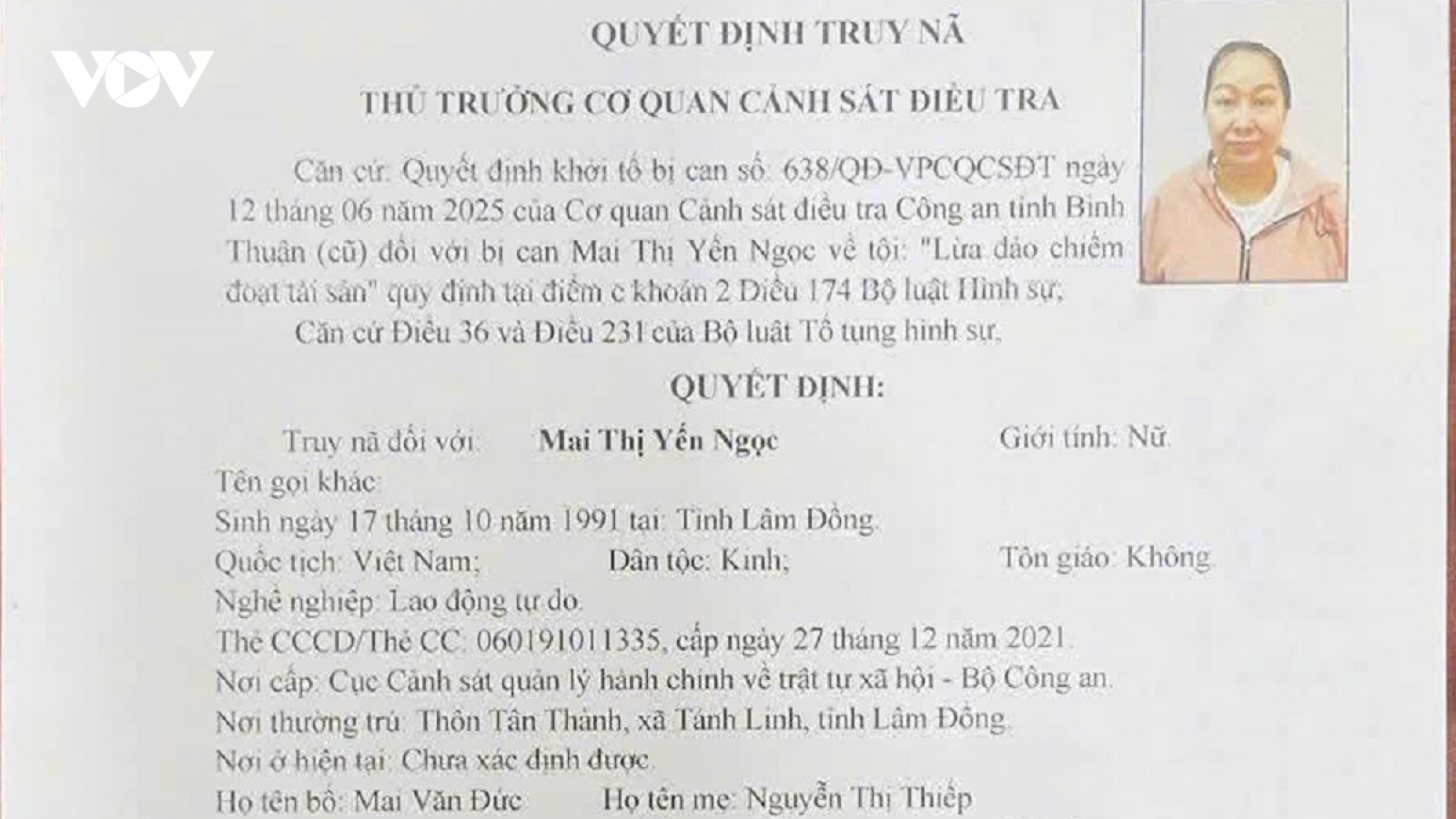 Truy nã người phụ nữ lừa đảo hàng trăm triệu đồng ở Lâm Đồng