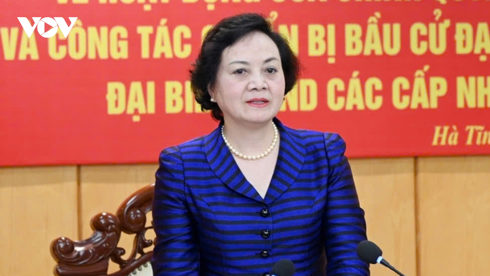 Phó Thủ tướng Phạm Thị Thanh Trà làm việc với lãnh đạo tỉnh Hà Tĩnh