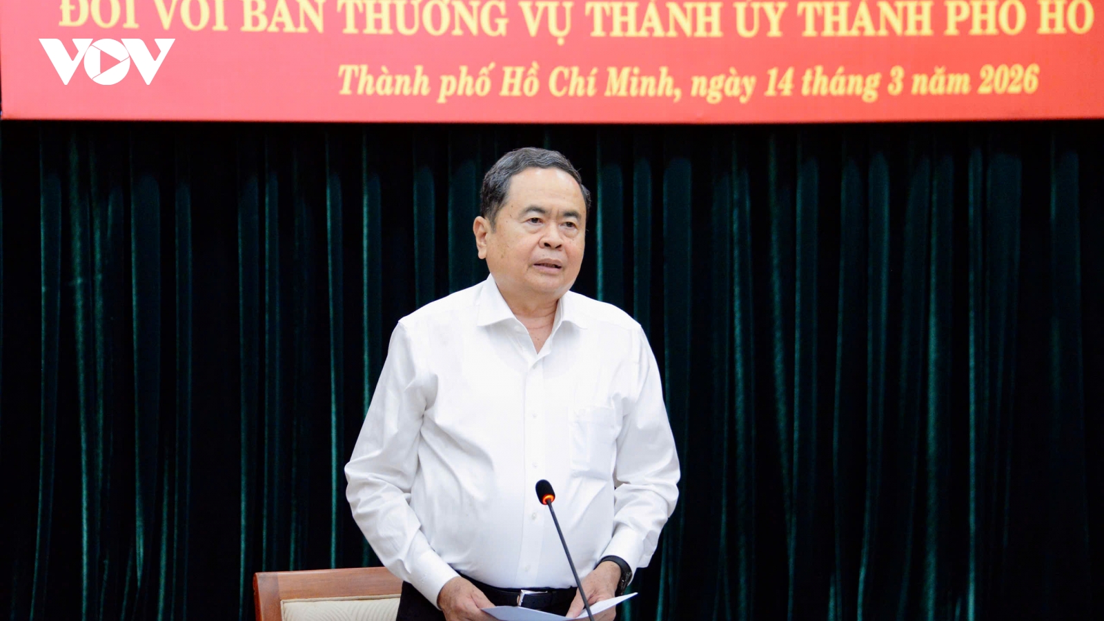 Chủ tịch Quốc hội chủ trì Hội nghị công bố kiểm tra với Ban Thường vụ TP.HCM