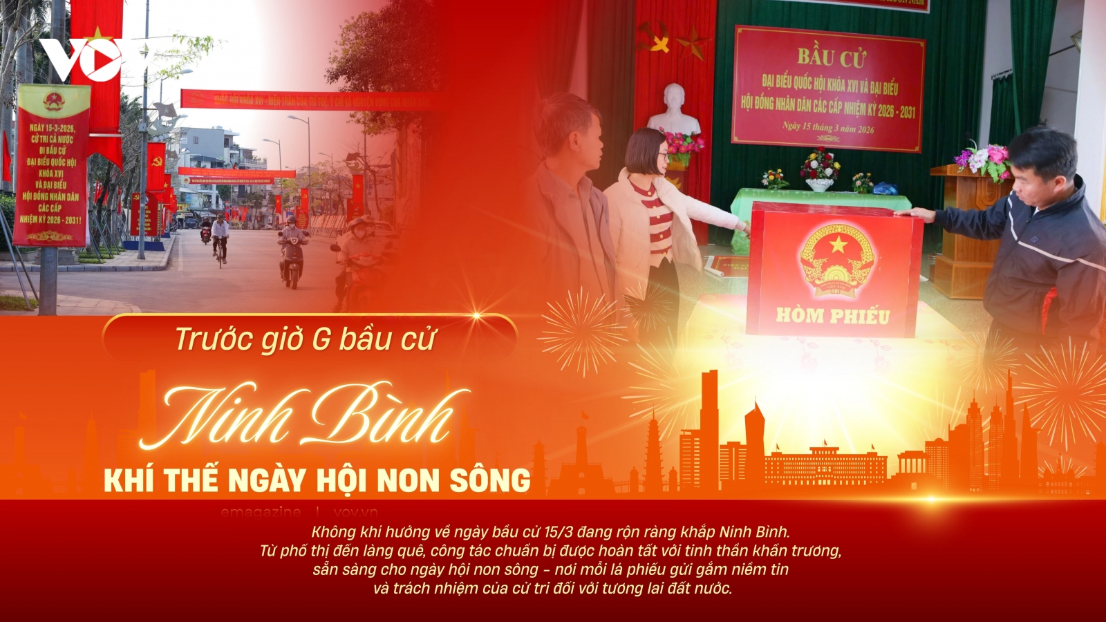 Trước giờ G bầu cử ở Ninh Bình: Khí thế ngày hội non sông