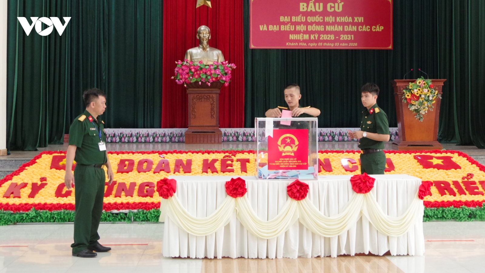 Khánh Hòa hoàn thành bầu cử sớm tại Lữ đoàn Đặc công nước 5