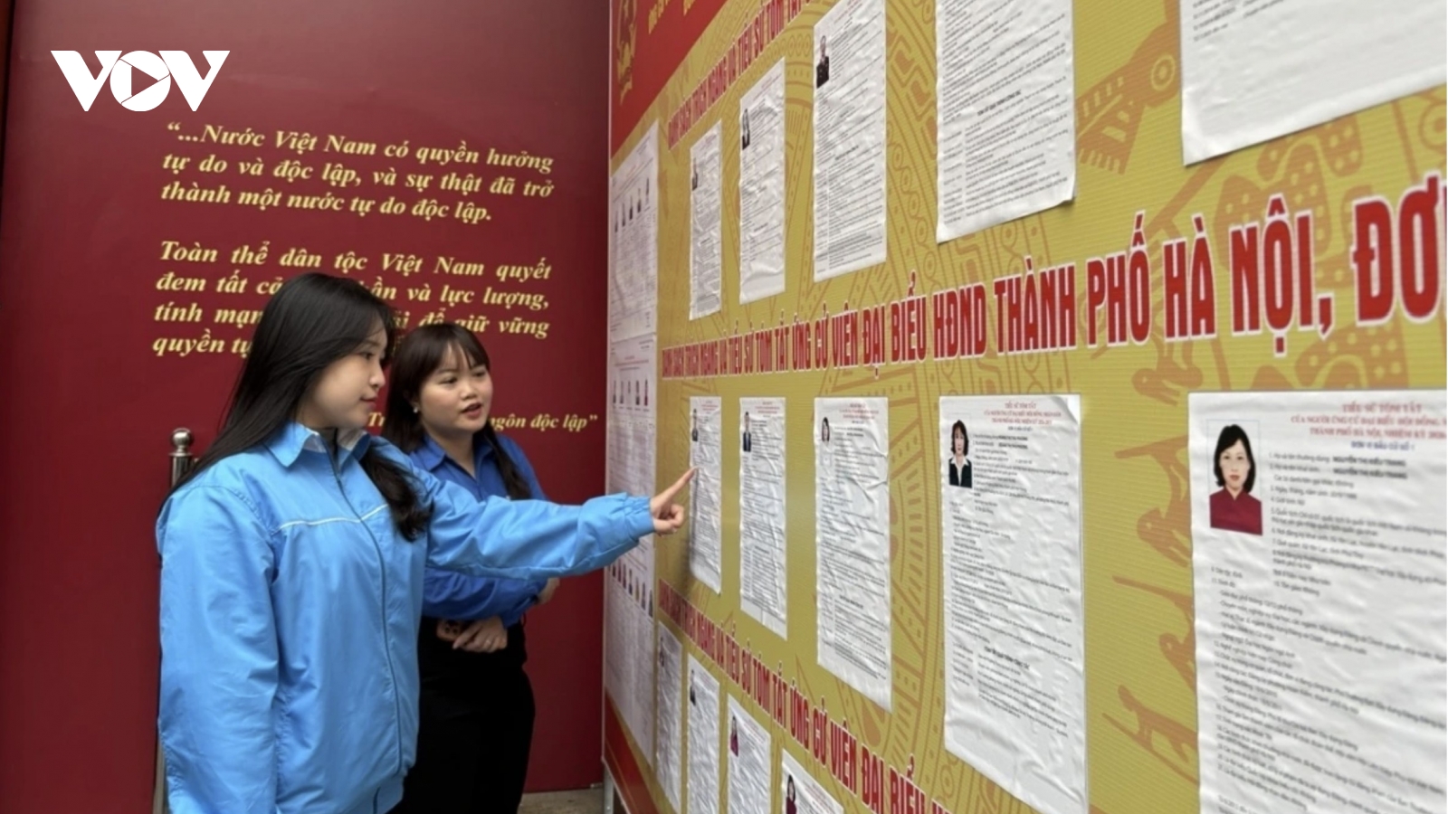 Voters entrust their ballots to worthy candidates