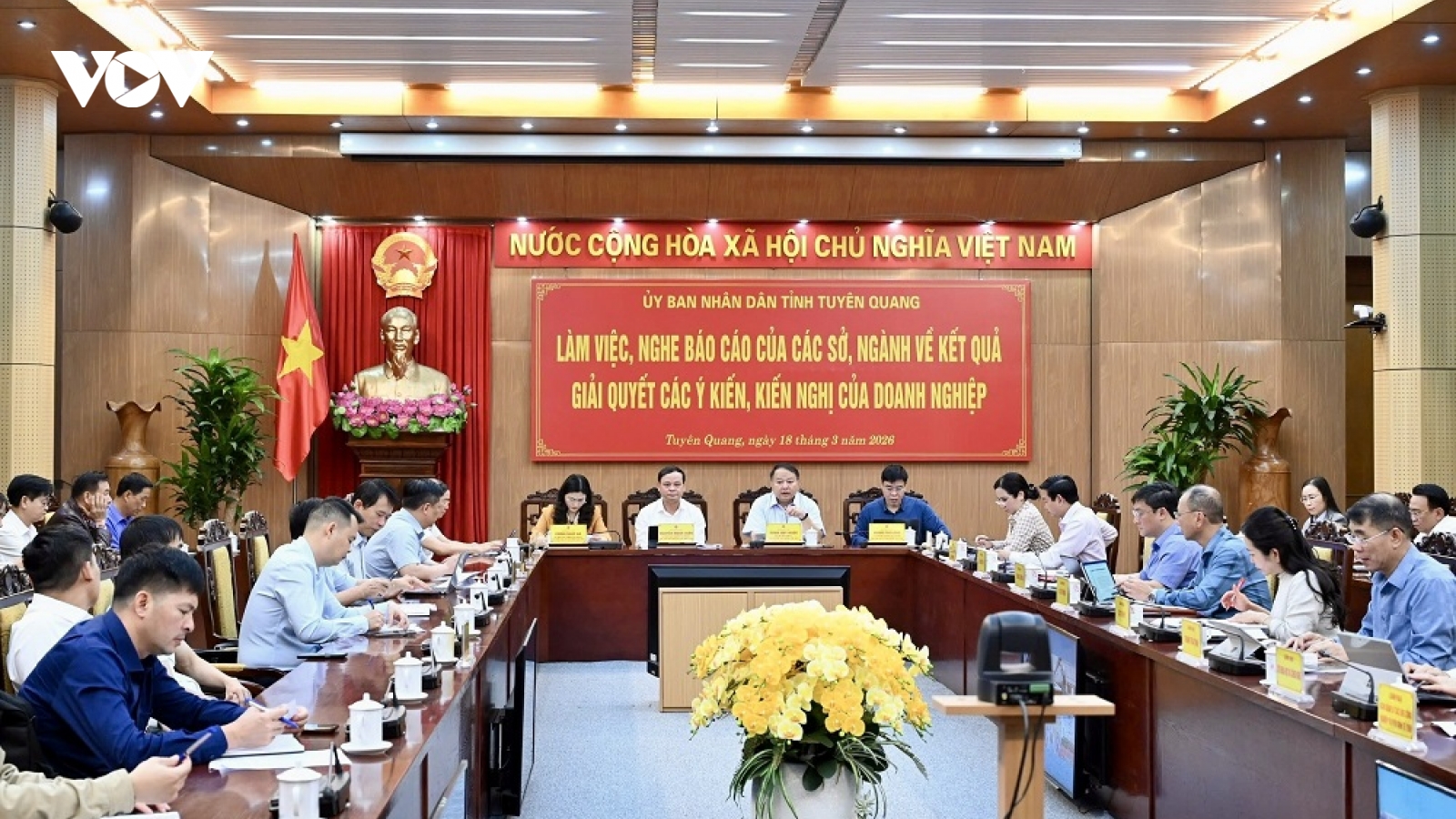 Tuyên Quang tập trung tháo gỡ vướng mắc, đồng hành để doanh nghiệp phát triển