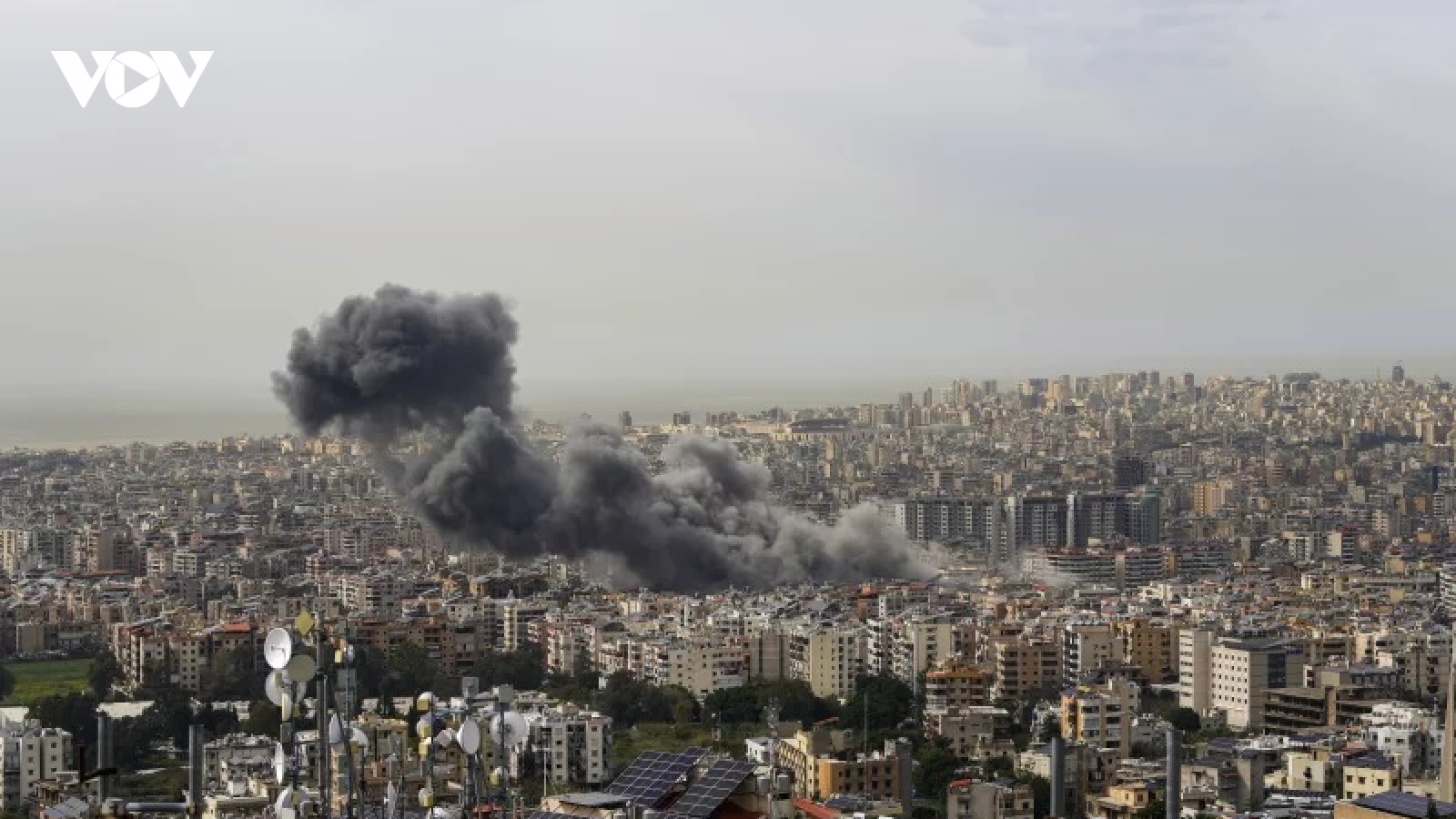 Israel không kích hàng loạt mục tiêu tại Thủ đô Beirut của Lebanon