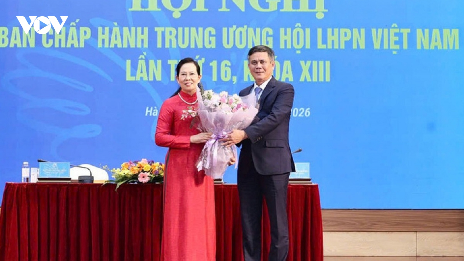 Bà Lê Thị Thủy được bầu giữ chức Chủ tịch Hội Liên hiệp Phụ nữ Việt Nam