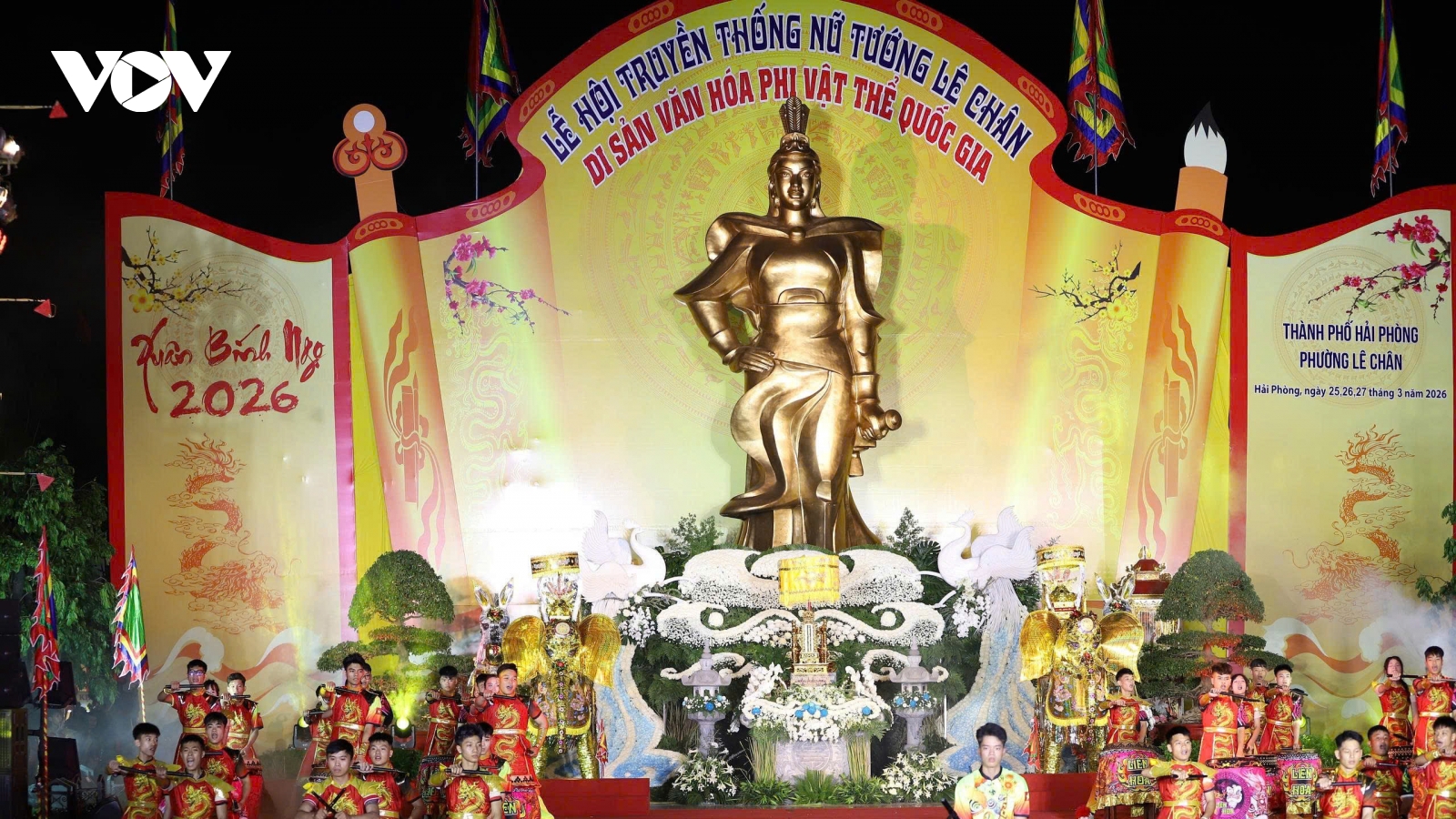 Khai mạc Lễ hội truyền thống nữ tướng Lê Chân năm 2026 tại Hải Phòng