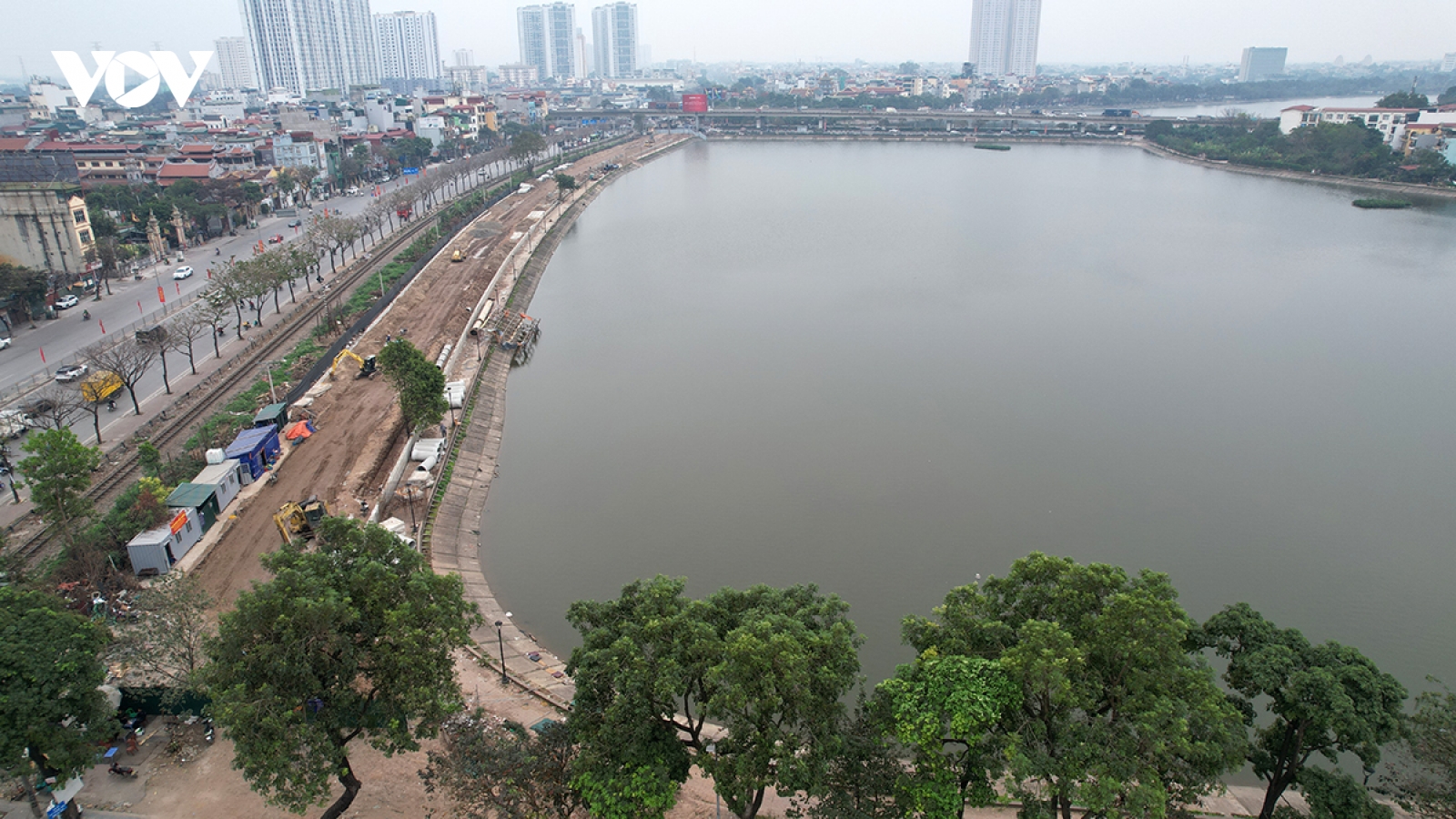 Nhộn nhịp thi công các dự án hạ tầng phía Nam Hà Nội đầu năm Bính Ngọ