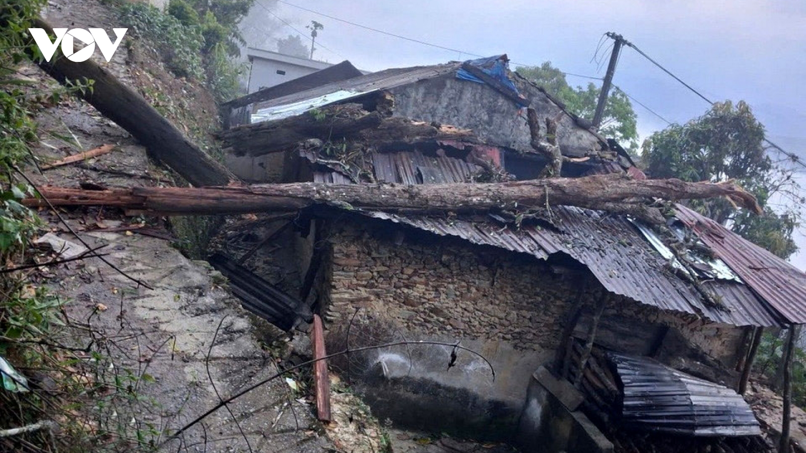 Gió lốc gây thiệt hại tại xã Thu Lũm (Lai Châu)