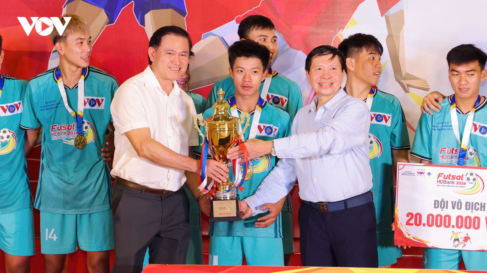 Khép lại mùa giải Futsal HDBank Sinh viên khu vực ĐBSCL 2026 đầy ấn tượng