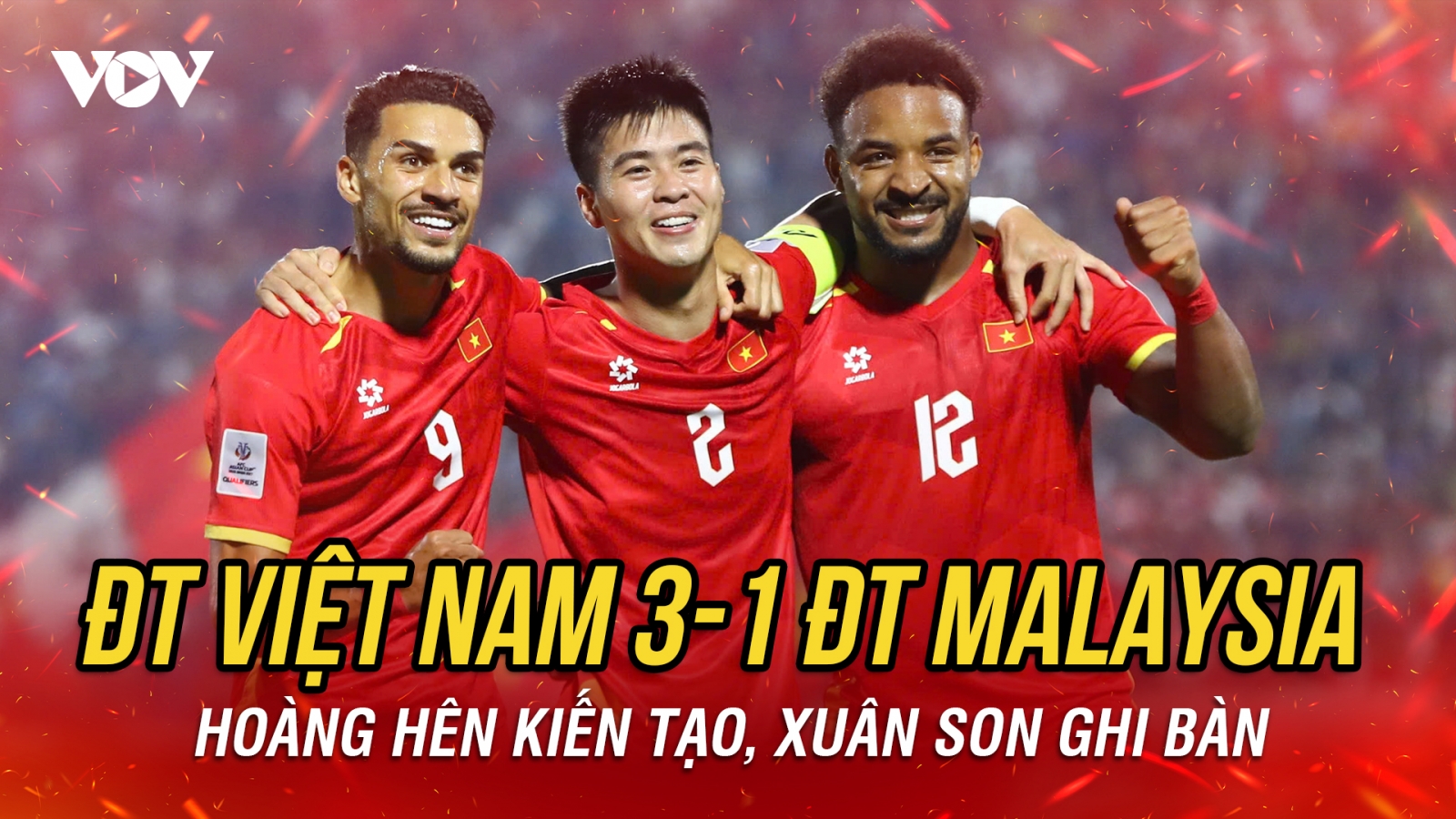 Kết quả vòng loại Asian Cup 2027: ĐT Việt Nam thắng thuyết phục ĐT Malaysia