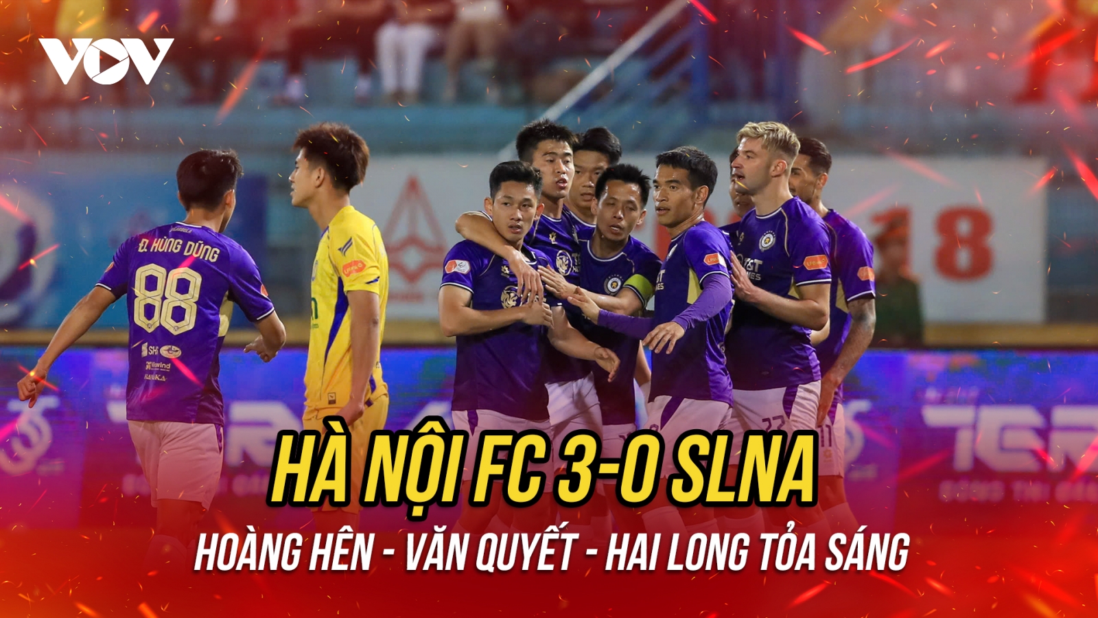 Kết quả vòng 16 V-League 2025/2026: Hà Nội FC thắng đậm SLNA