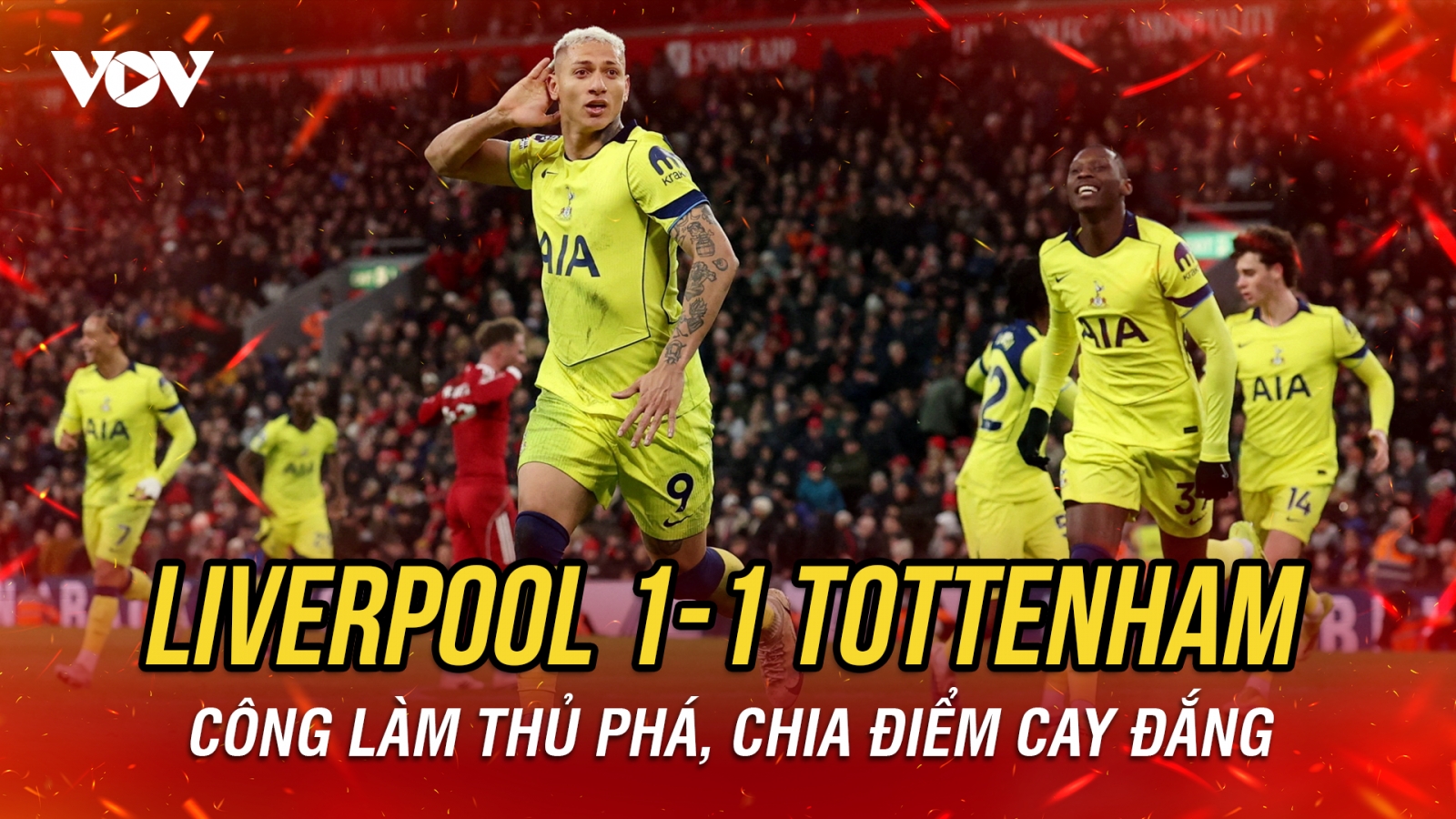 Kết quả Ngoại hạng Anh: Công làm thủ phá, Liverpool hòa cay đắng Tottenham