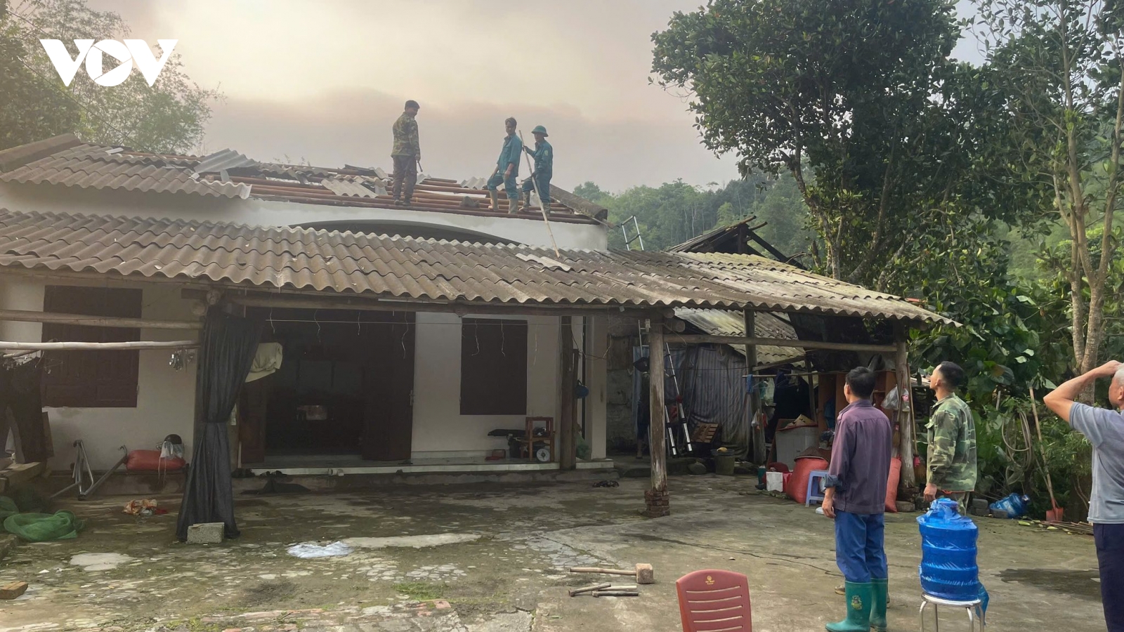 Gần 700 ngôi nhà bị tốc mái do mưa giông, lốc xoáy ở Thái Nguyên