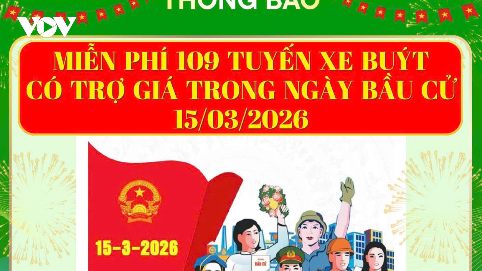 TP.HCM miễn phí 100% vé đi metro và xe buýt trong ngày bầu cử 15/3
