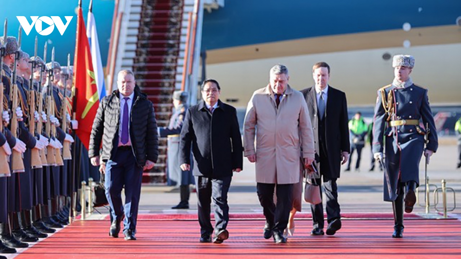 Thủ tướng Phạm Minh Chính đến Moscow bắt đầu thăm chính thức Liên Bang Nga