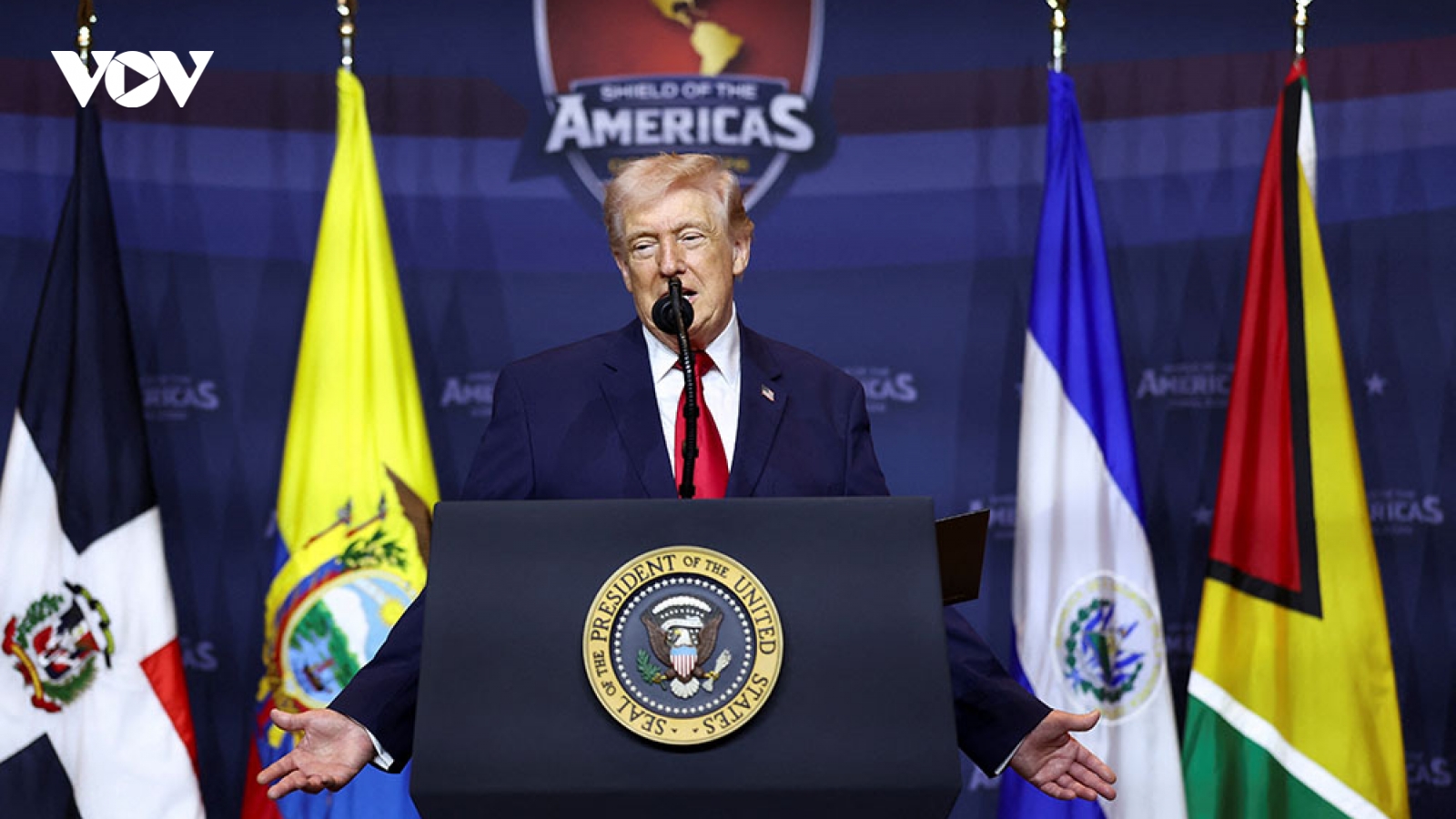 Những thông điệp quan trọng của ông Trump tại Thượng đỉnh “Lá chắn châu Mỹ”
