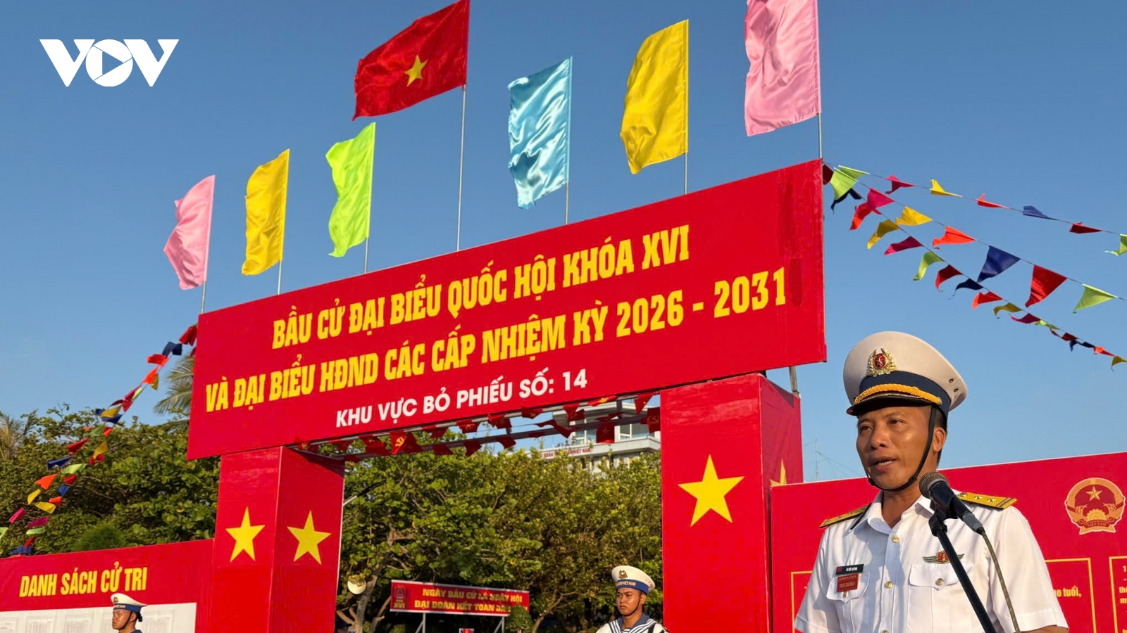 Tổng kiểm tra công tác bầu cử tại đảo Trường Sa, tỉnh Khánh Hòa