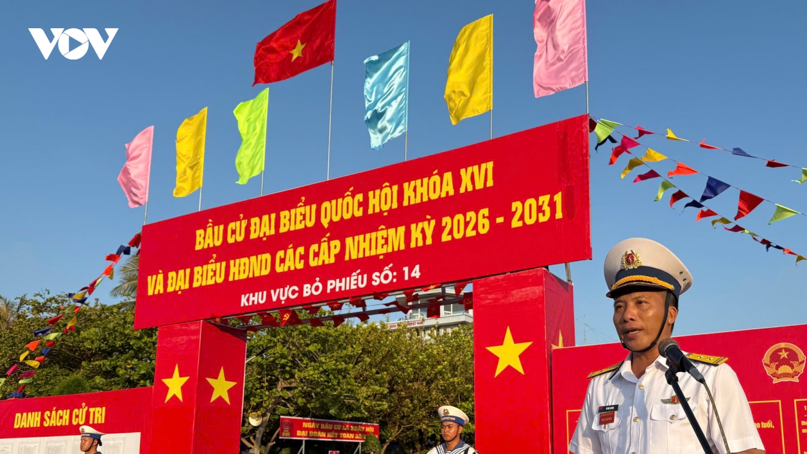Tổng kiểm tra công tác bầu cử tại đảo Trường Sa, tỉnh Khánh Hòa