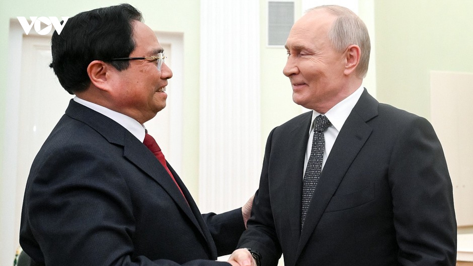 Chùm ảnh: Thủ tướng Phạm Minh Chính hội kiến Tổng thống Nga Vladimir Putin