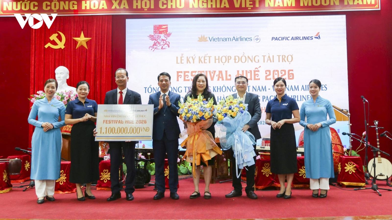 Vietnam Airlines và Pacific là “Nhà vận chuyển chính thức” Festival Huế 2026