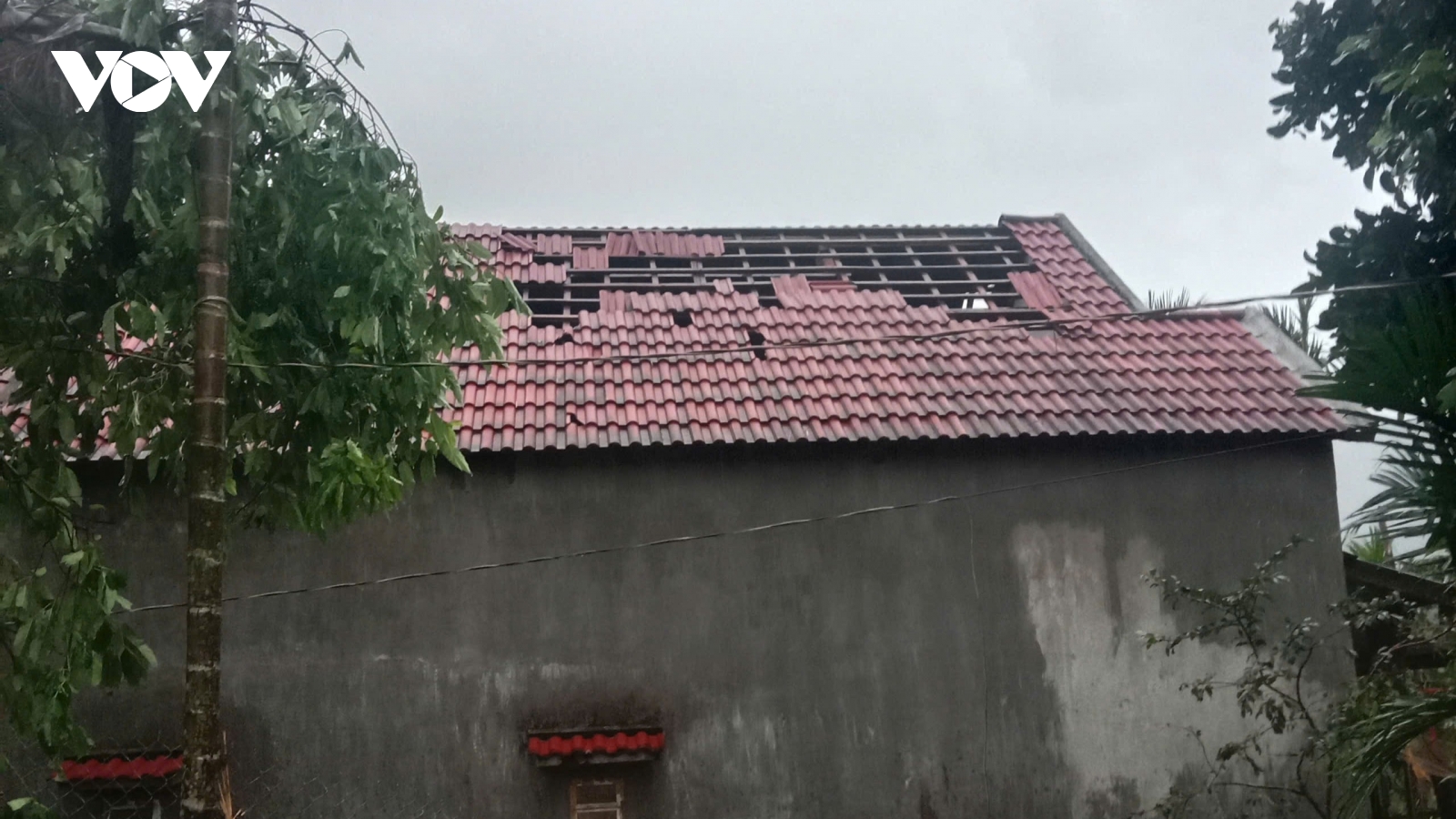 Quảng Ngãi: Lốc xoáy làm tốc mái 116 nhà dân ở Ba Vì
