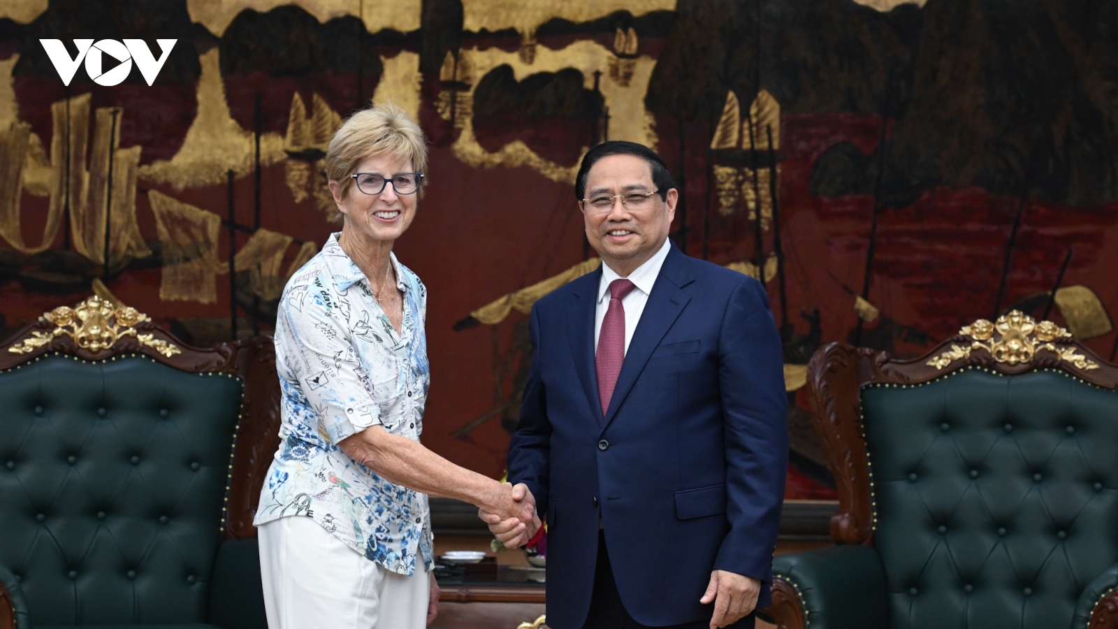 Thủ tướng Phạm Minh Chính tiếp Đoàn Quỹ Eisenhower của Hoa Kỳ