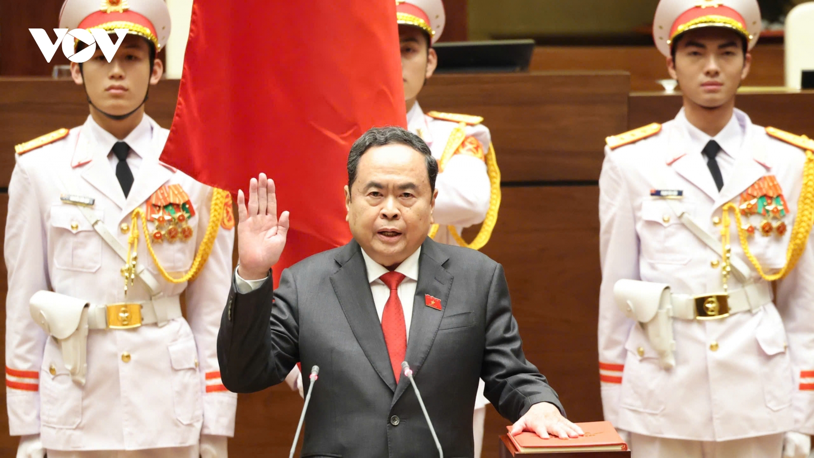 Chùm ảnh: Chủ tịch Quốc hội Trần Thanh Mẫn tuyên thệ nhậm chức