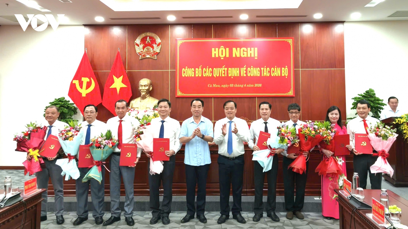 Cà Mau điều động, bổ nhiệm nhiều cán bộ