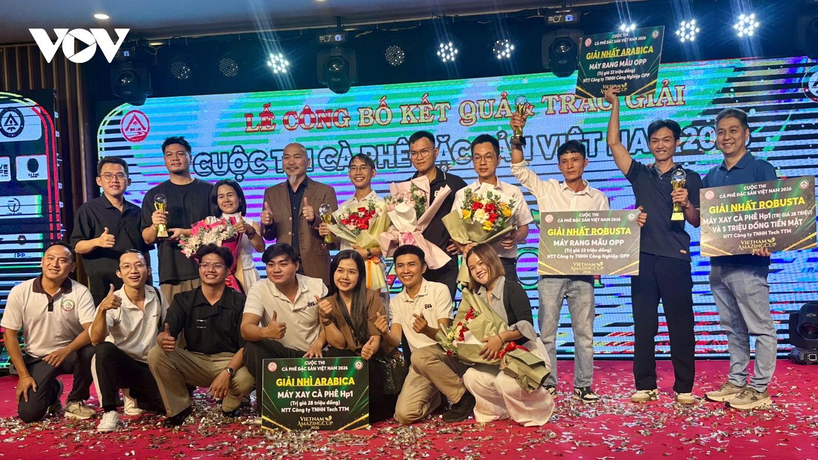 Trao giải cà phê đặc sản Việt Nam 2026: Lâm Đồng thắng lớn