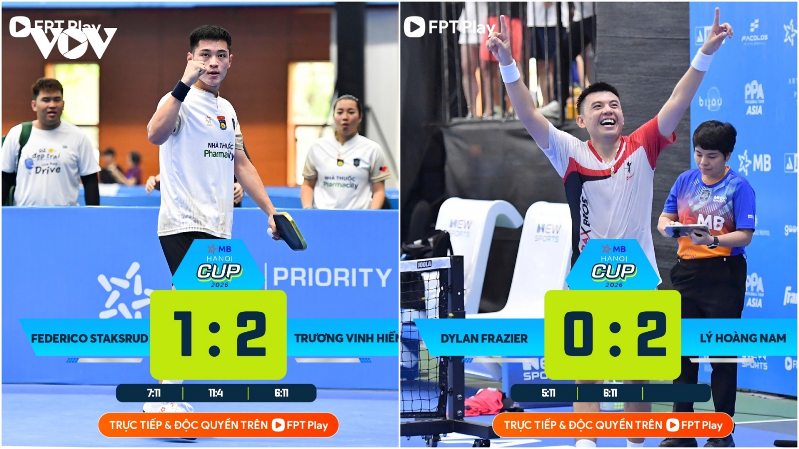 Lý Hoàng Nam chạm trán Trương Vinh Hiển ở chung kết PPA Hanoi Cup 2026
