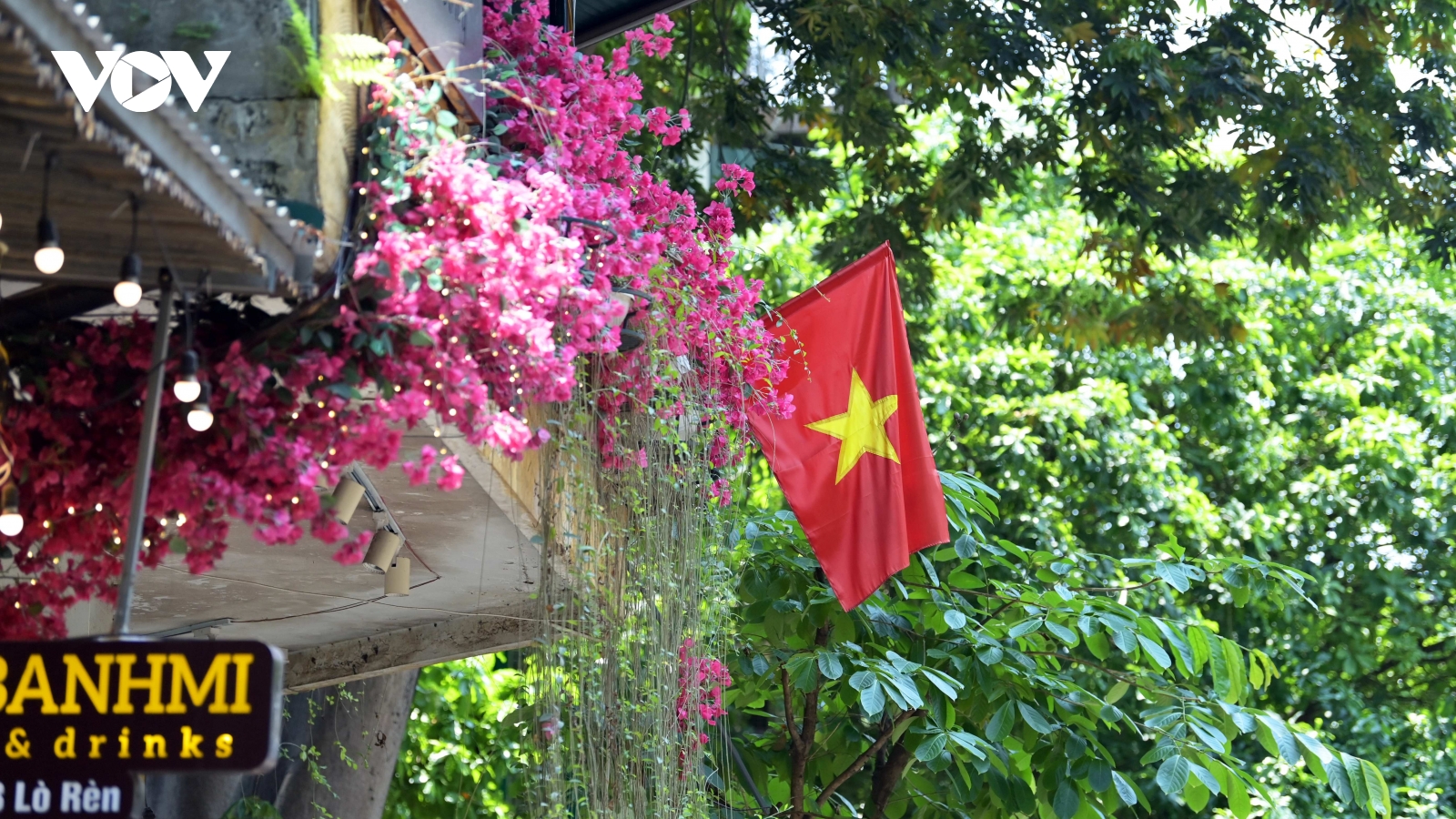 Cờ đỏ sao vàng phủ sắc phố phường: Nét đẹp bình dị lan tỏa trong đời sống đô thị