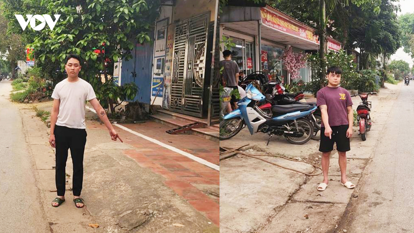 4 thanh niên đánh nhau trong đêm ở Hà Nội