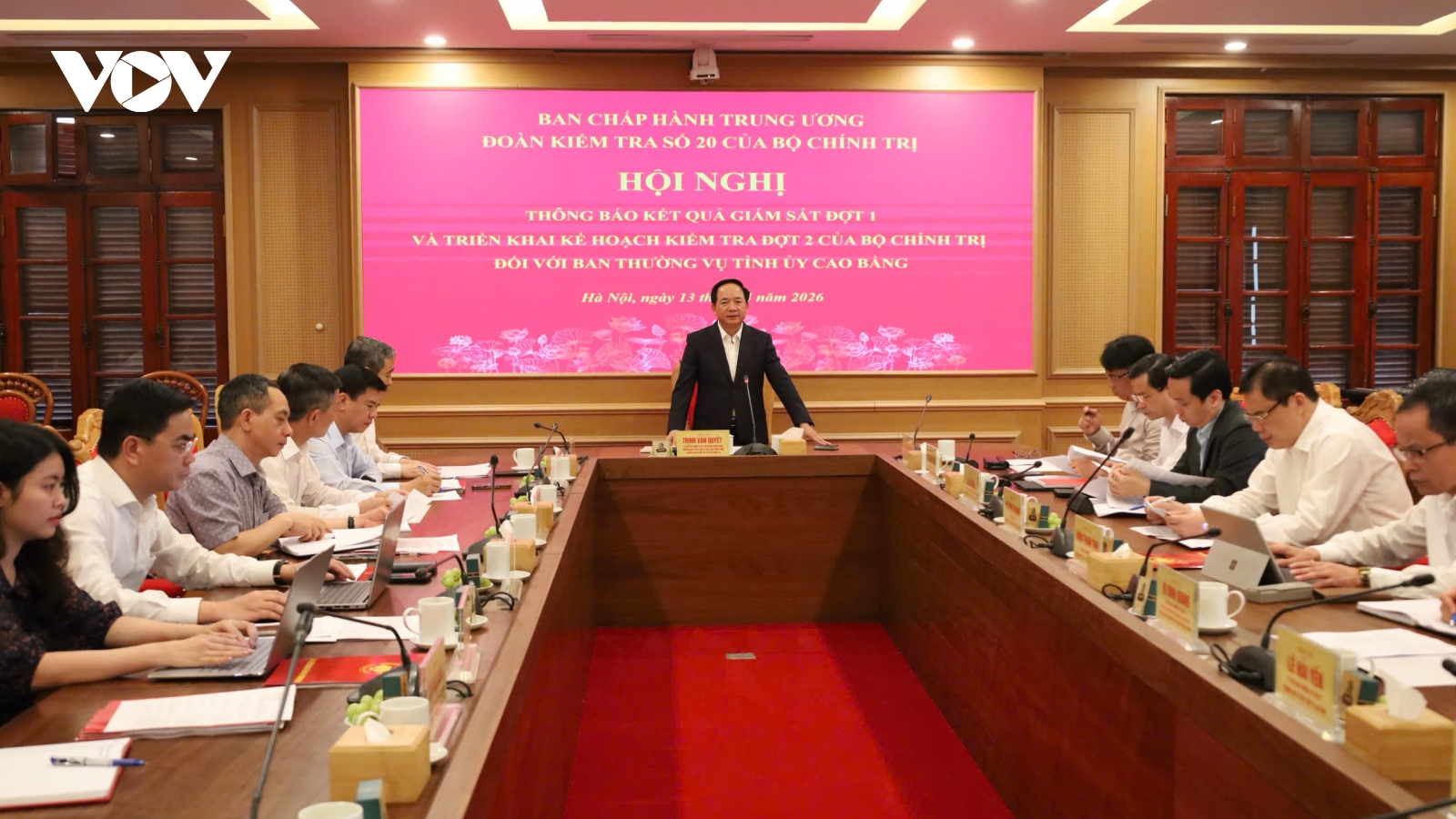 Thông báo kết quả giám sát đối với Ban Thường vụ Tỉnh ủy Cao Bằng