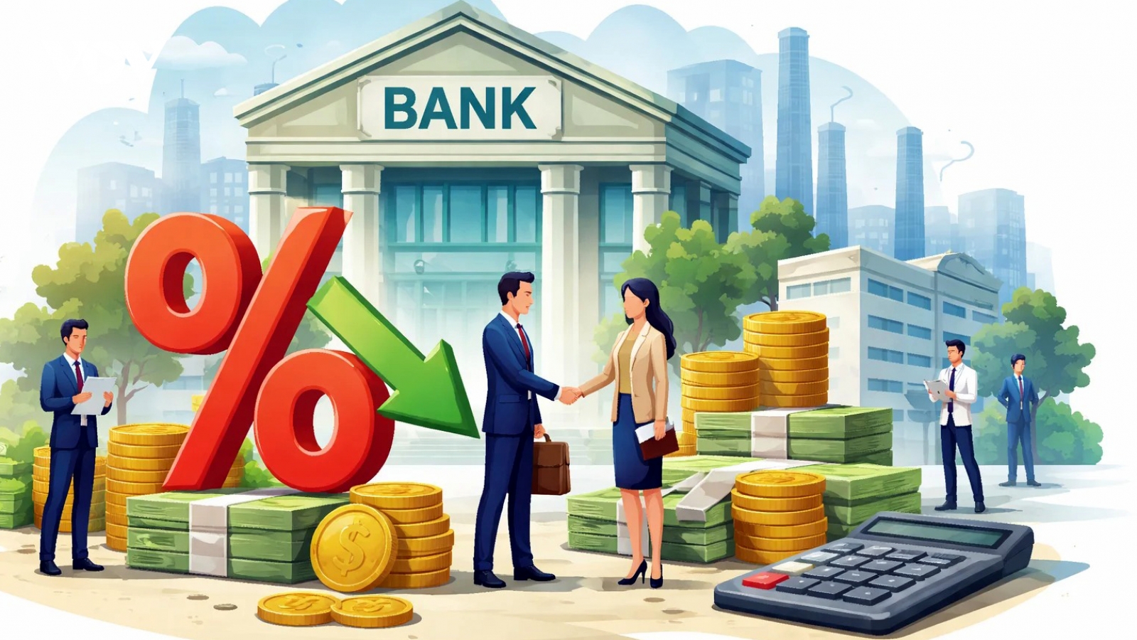 Hàng loạt ngân hàng giảm lãi suất: Đòn bẩy hỗ trợ doanh nghiệp và phục hồi kinh tế