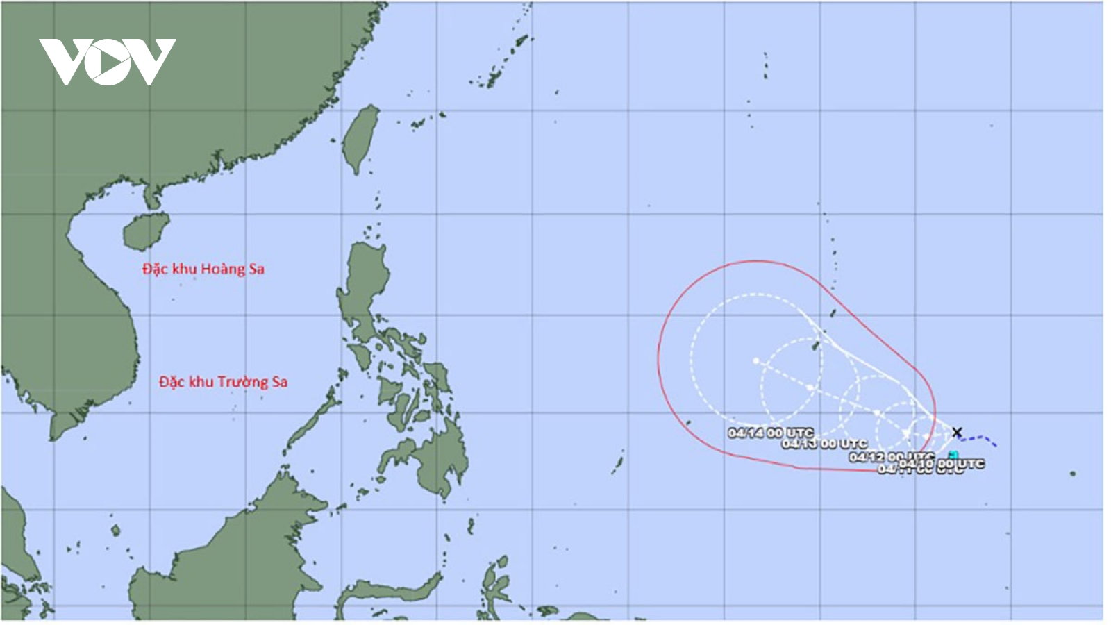 Áp thấp nhiệt đới trên Tây Bắc Thái Bình Dương có khả năng mạnh lên thành bão