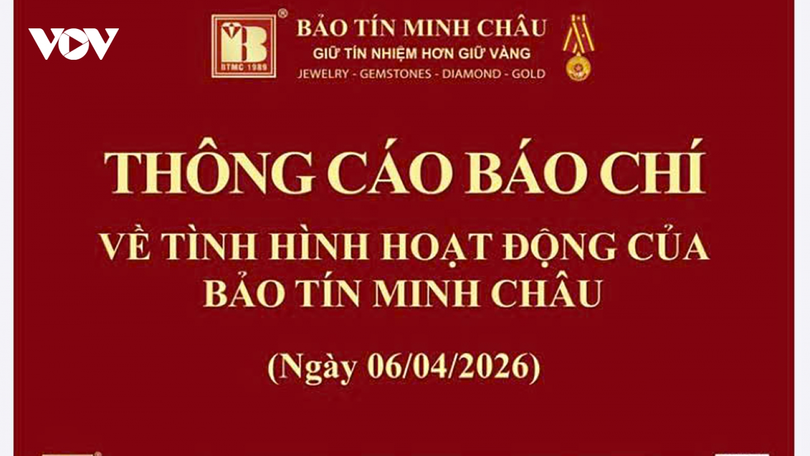 Bảo Tín Minh Châu thông tin về hoạt động và lãnh đạo công ty
