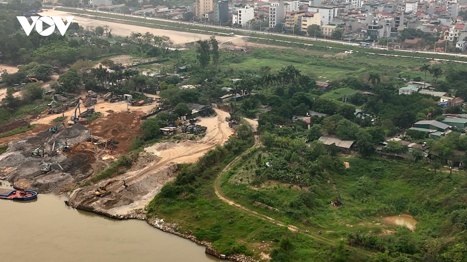 Hiện trạng khu đất 20ha xây công viên đầu tiên tại Trục Đại lộ cảnh quan sông Hồng