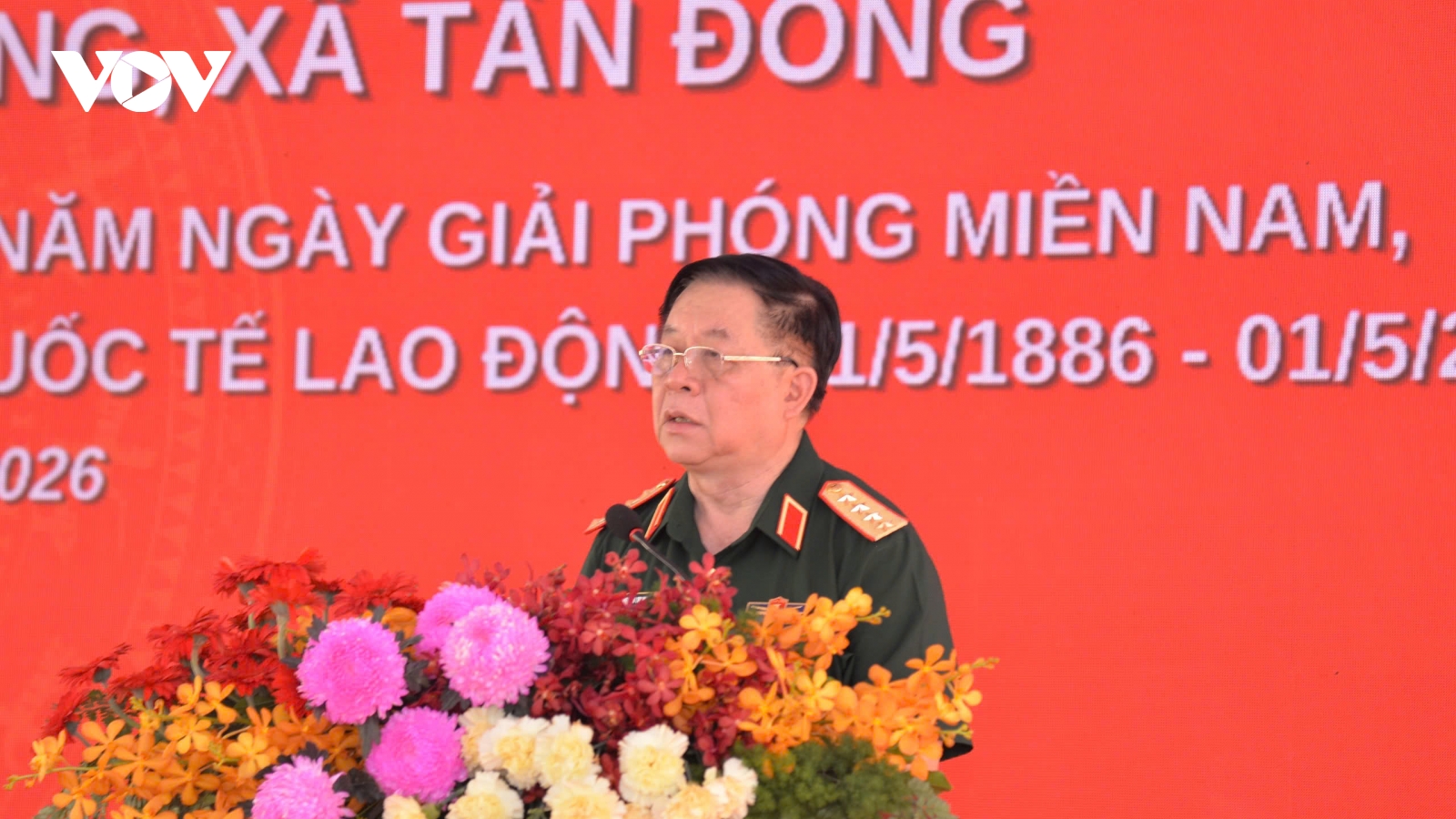 Đại tướng Nguyễn Trọng Nghĩa dự lễ khởi công trường Tân Đông ở Đồng Tháp