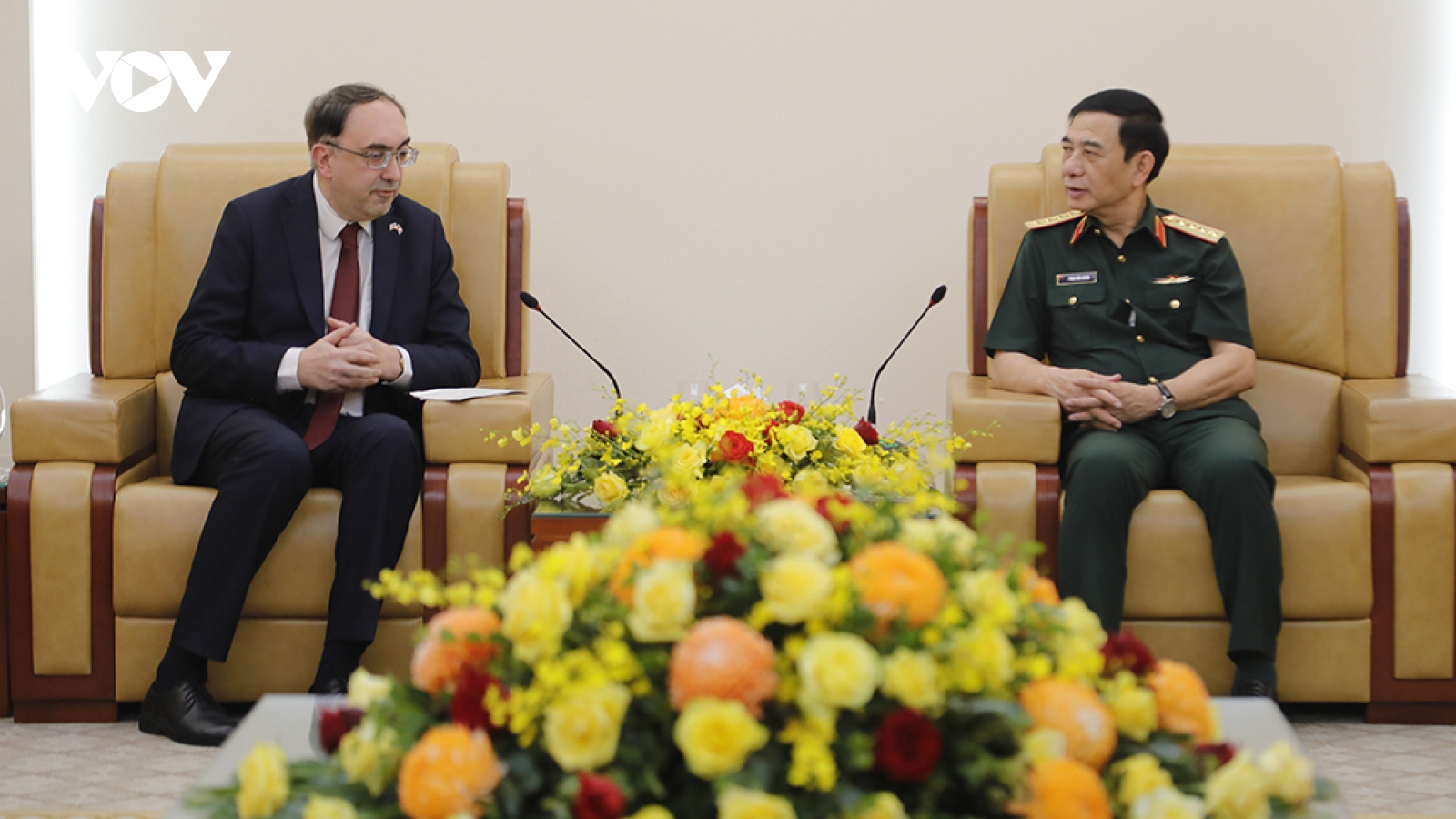 Đại tướng Phan Văn Giang tiếp Đại sứ Armenia tại Việt Nam