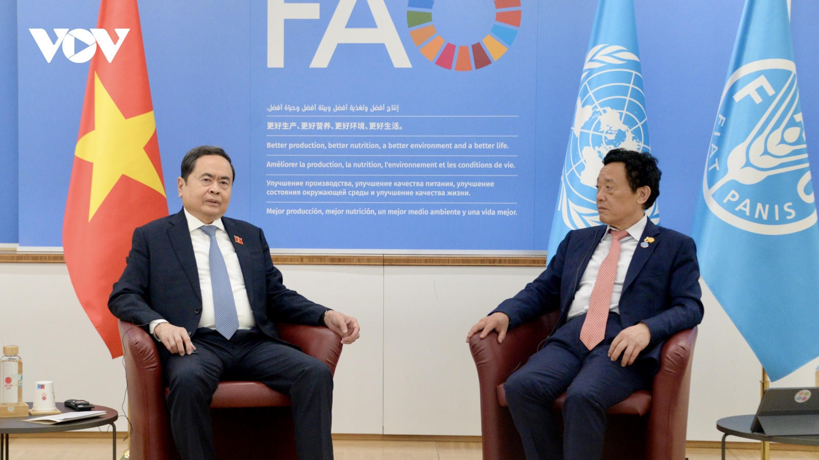 Chủ tịch Quốc hội gặp Tổng Giám đốc FAO