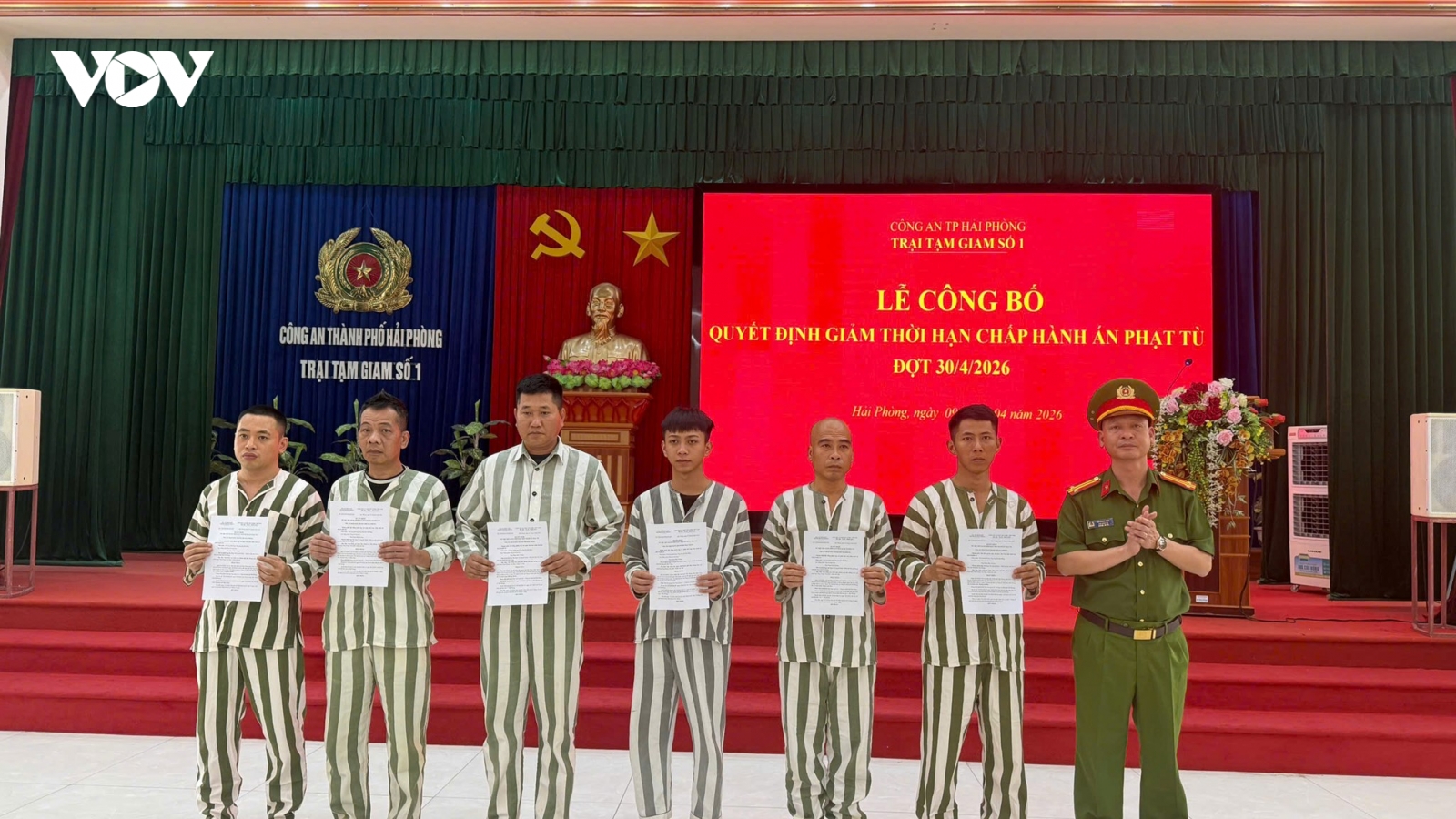 47 phạm nhân tại Trại tạm giam số 1 CATP Hải Phòng được giảm án