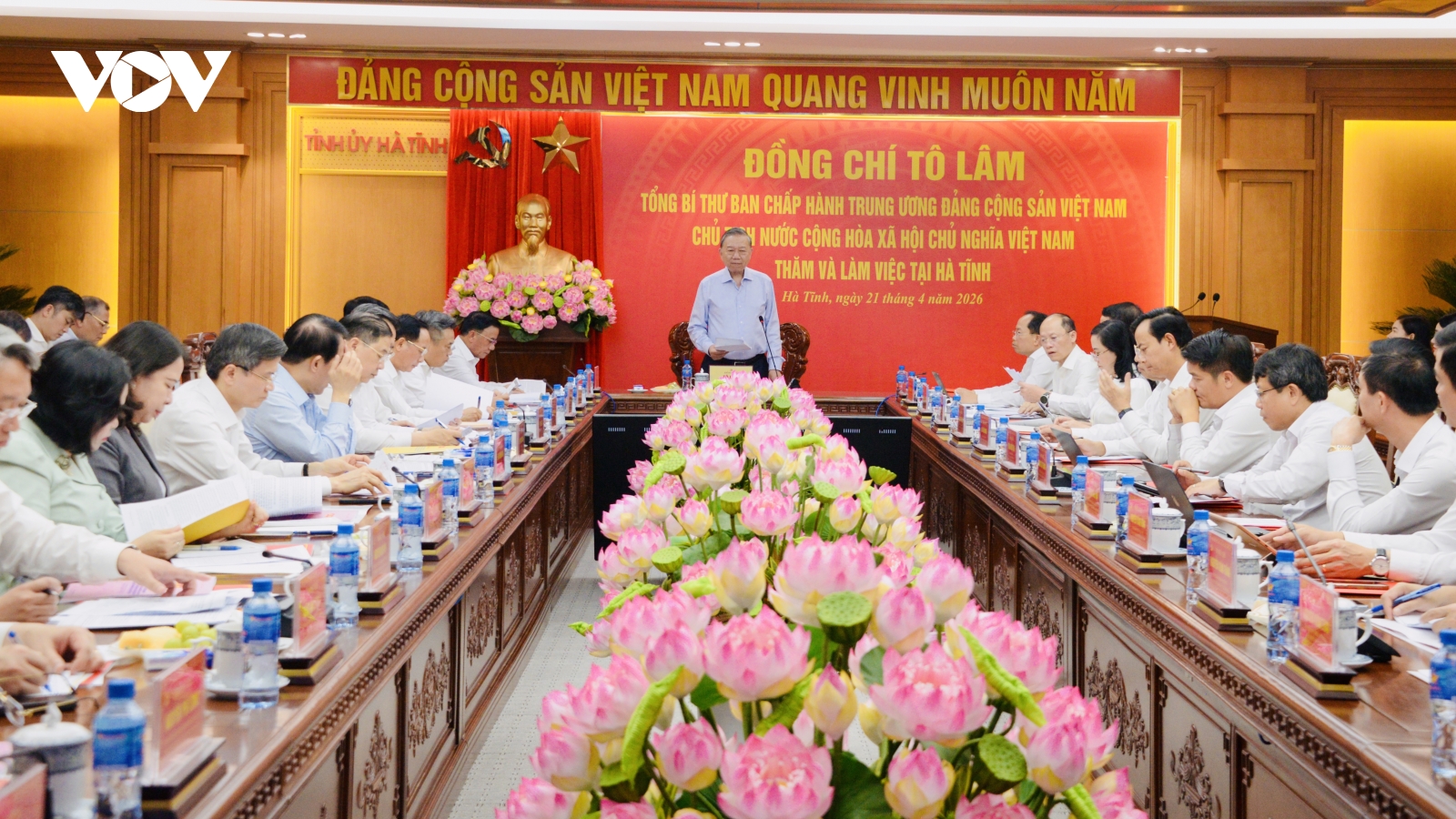 Tổng Bí thư, Chủ tịch nước: Hà Tĩnh phấn đấu thành đầu mối giao thương khu vực