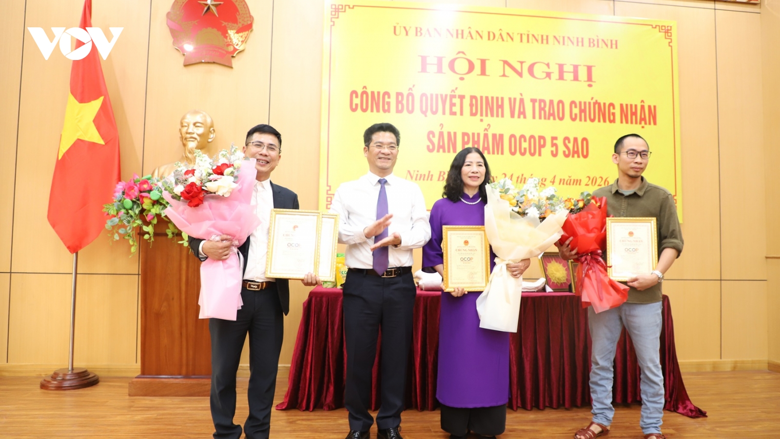 Ninh Bình có thêm 4 sản phẩm OCOP 5 sao quốc gia, nâng tổng số lên 7 sản phẩm