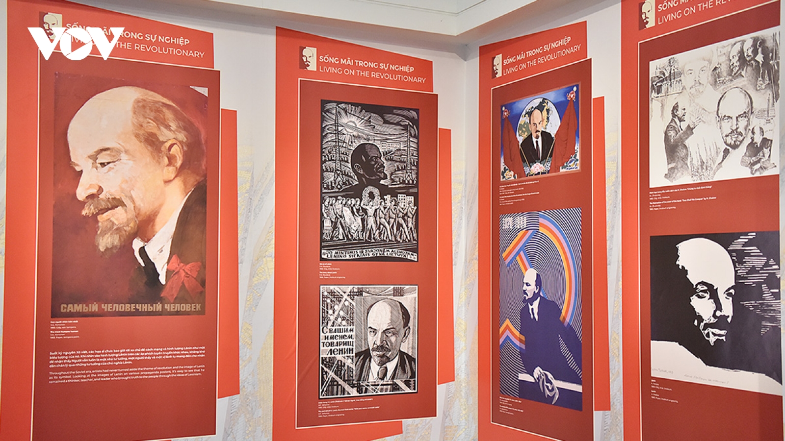 Trưng bày 156 tác phẩm nhân dịp nhân Kỷ niệm 156 năm ngày sinh lãnh tụ V.I. Lênin