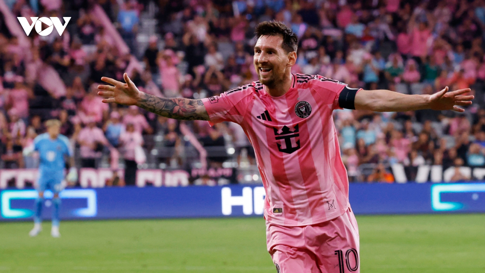 Messi ghi bàn trong ngày Inter Miami khai trương sân mới
