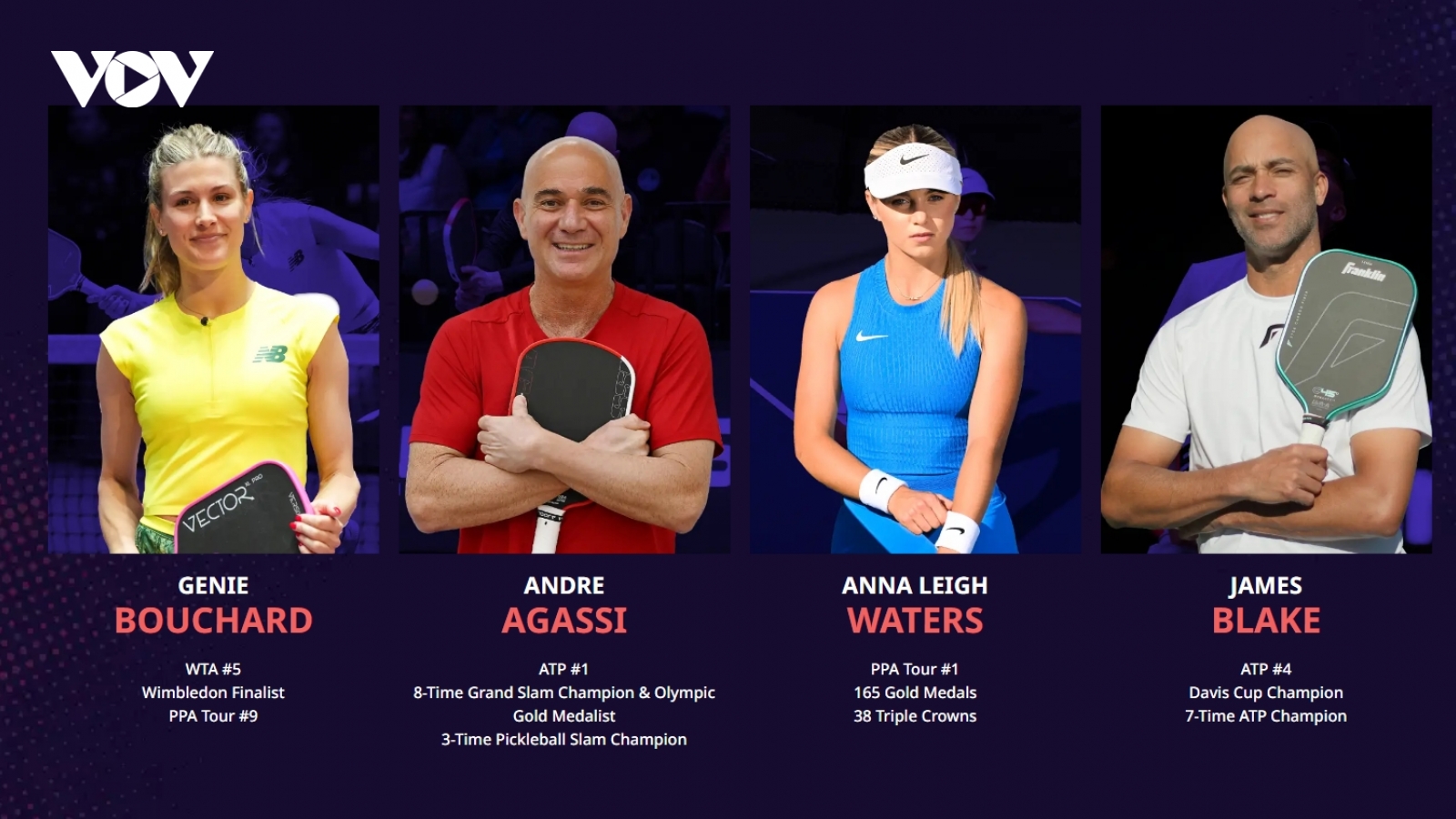 “Mỹ nhân tennis” Eugenie Bouchard dự giải Pickleball đặc biệt tại Hollywood