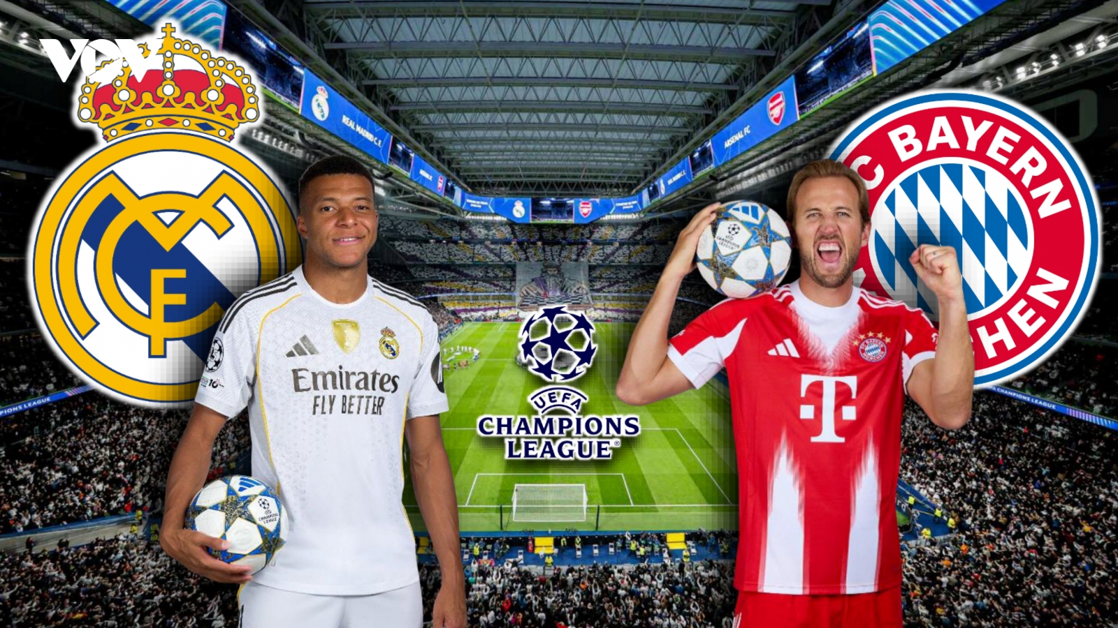 Dự đoán kết quả và đội hình ra sân trận Real Madrid vs Bayern Munich