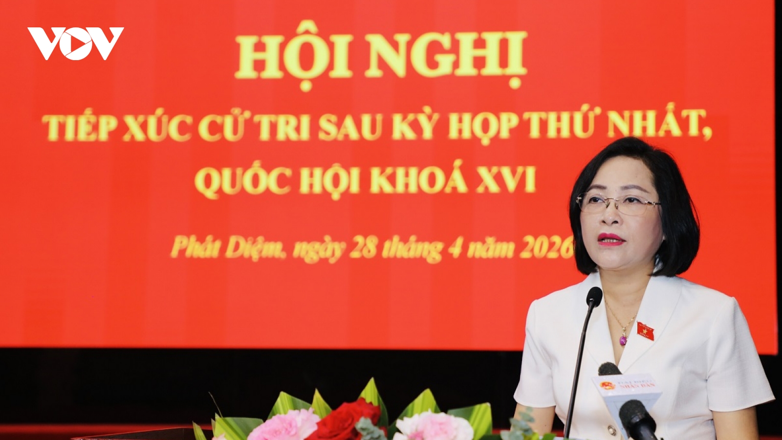 Phó Chủ tịch Quốc hội Nguyễn Thị Thanh tiếp xúc cử tri tỉnh Ninh Bình