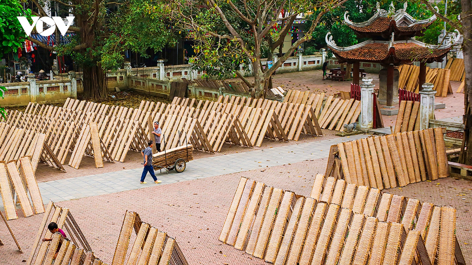 Làng nghề bánh đa Thổ Hà đẹp dung dị, rực rỡ trong ngày nắng